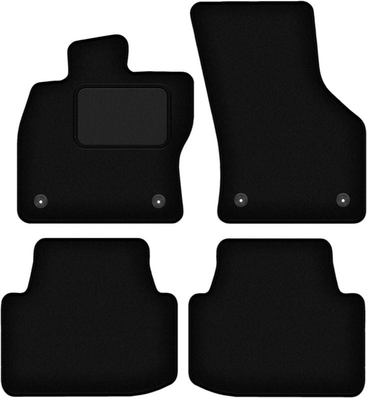Schwarze Veloursmatten für: Volkswagen Passat B8 FL Kombi, Limousine (2019-)