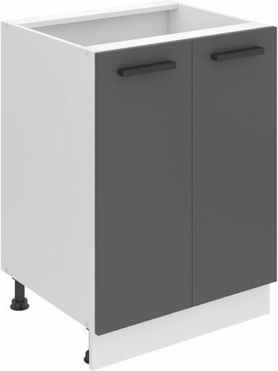 Unterschrank Küche, Küchenunterschrank 60 cm Breite. SD2 Küchenunterschrank ohne Arbeitsplatte. Küchenschrank mit 2 Türe...