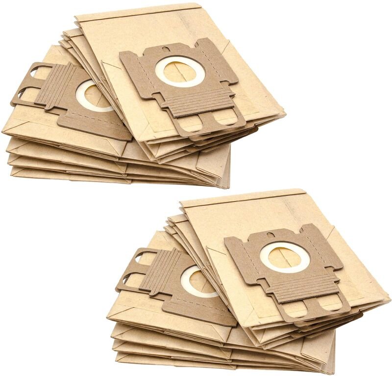 20x Staubsaugerbeutel kompatibel mit Miele Allergy Hepa Mini 1400 Staubsauger - Papier, Typ k, 21cm x 13,2cm, Sandfarben...
