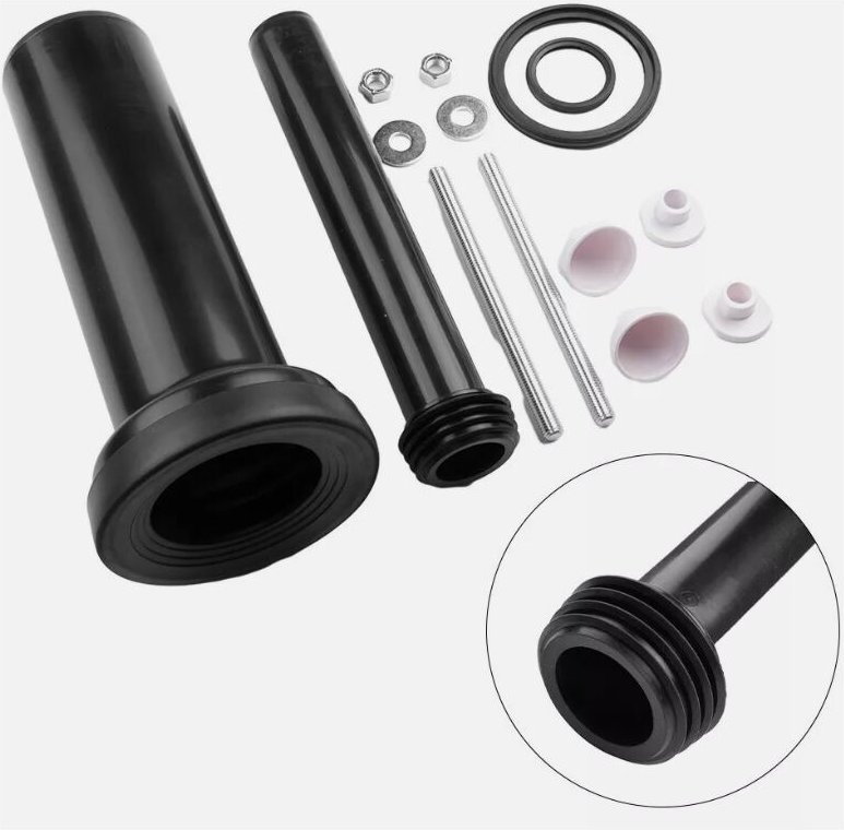 Sjqka - Verbindungsrohr 1 Stück Zubehör für Geberit Duofix hochwertige Fl