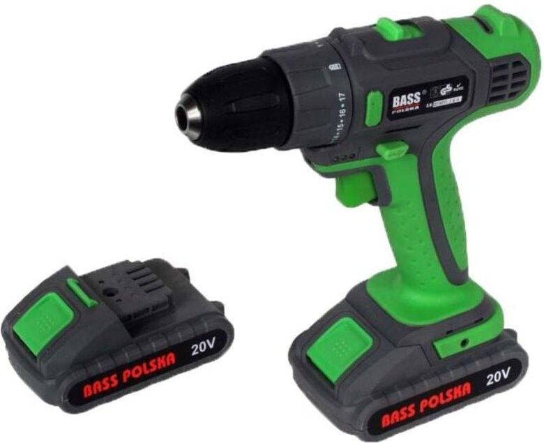 20 V Li-Ion-Akkuschrauber + 2 Akkus