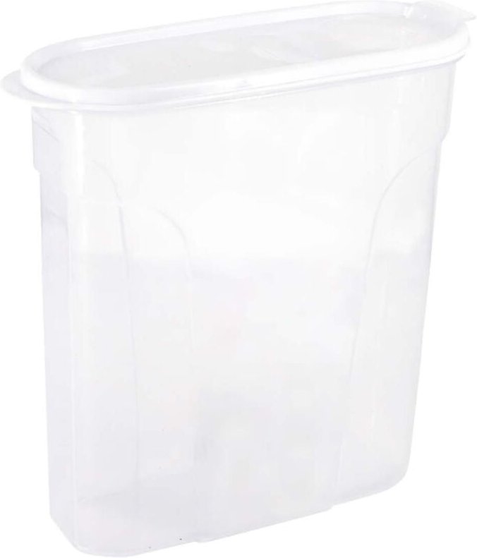 Glas mit Dosierdeckel 4L Weiß 25,5x10,5x26,5cm 7house