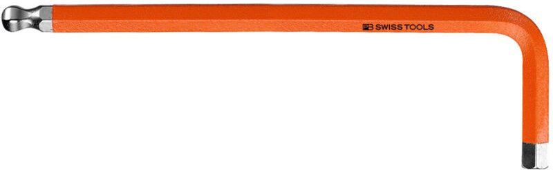 Pb Swiss Tools - Sechskant-Winkelschraubendreher, mit Kugelkopf, pulverbeschichtet, 5 mm