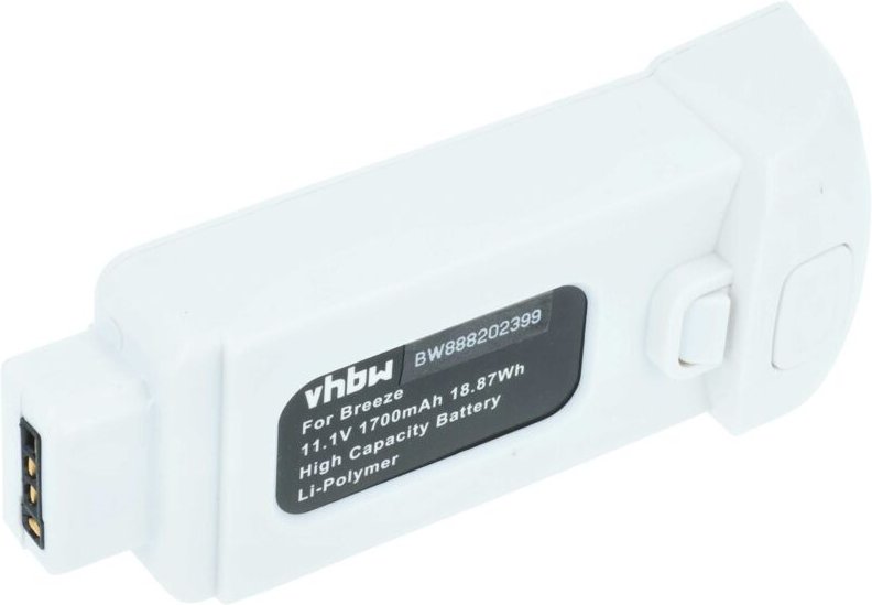 Akku kompatibel mit Yuneec Breeze, Breeze 4K Drohne Multicopter Quadrocopter (1700mAh, 11,1V, Li-Polymer) - Vhbw