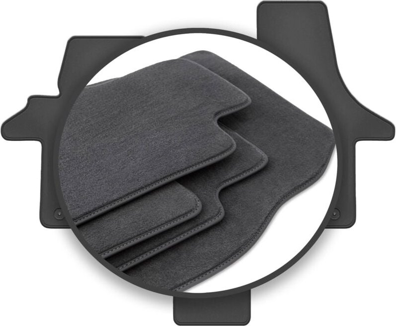 Premium Autoteppiche für: VW Transporter T5 Caravelle 2-Sitzer (2003-2015)