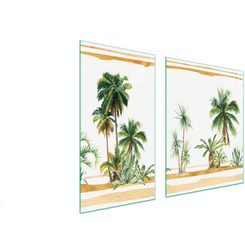 Thumbnail - GLASSCHUTZPLATTE FÜR HERD 90x52 PALMEN