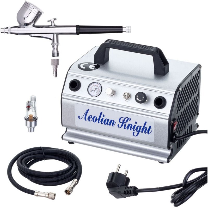 Airbrush-Kompressor-Set Mit Airbrush-Schlauchfilter 35-40l/min