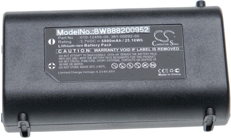Vhbw - 1x Akku Ersatz für Garmin 010-12456-06, 361-00092-00 für gps Tracker, Navigationsgeräte (6800 mAh, 3,7 v, Li-Ion)