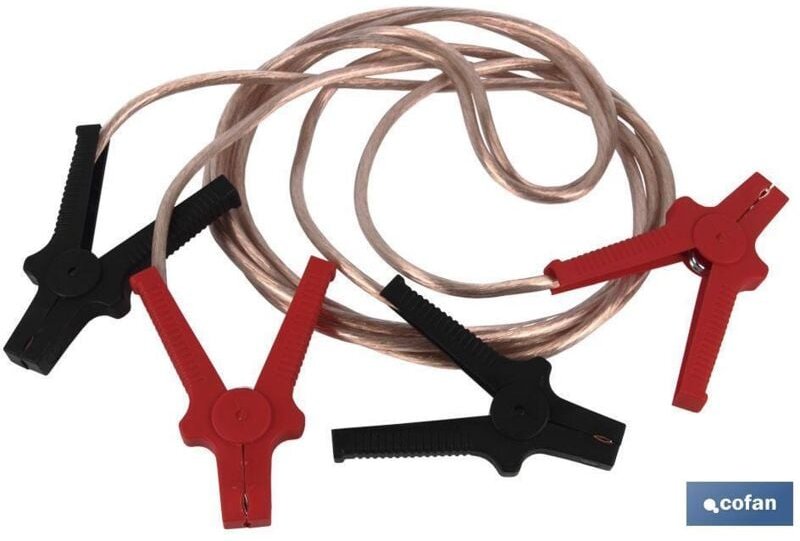 Isolierte Starthilfeklemmen aus Kupfer/Stahl, 3 m, 400 A, TÜV/GS