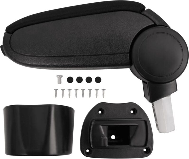 Destockoutils - Auto-Armlehne Schwarz 14,5x31,5x(30-48) cm abs vidaXL