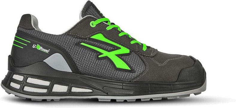 U-Power Egon S1P SRC ESD-Sicherheitsschuhe - 47 EU - Anthrazit/Grüne