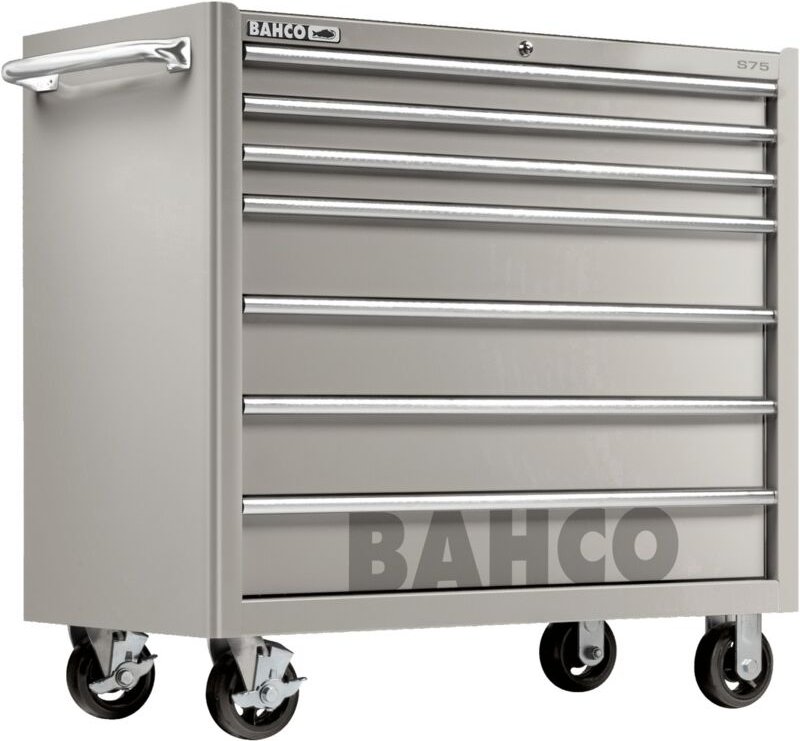 Bahco - Edelstahlwerkstattwagen mit sieben Schubladen, 40, 995 mm x 501 mm x 1100 mm