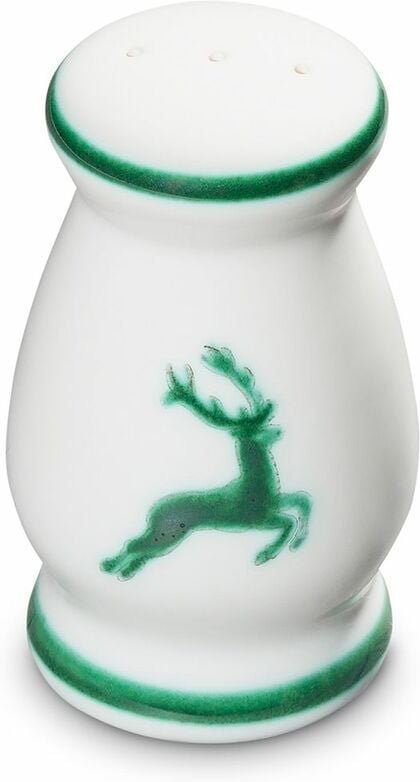 Gmundner Keramik Grüner Hirsch, Pfefferstreuer bauchig