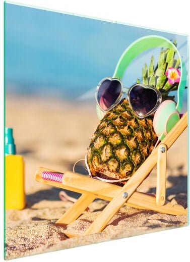 GLASSCHUTZPLATTE FÜR HERD 50x52 ANANAS