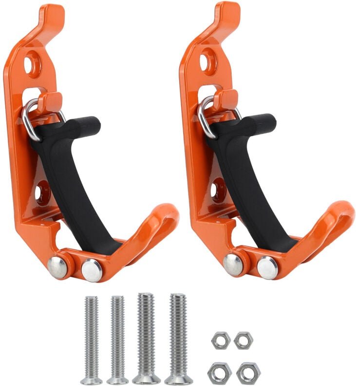 2-teilige Schaufelhalterung für Dachträger, orangefarbene Schaufelhalterung mit 4 Schrauben und 4 Muttern, Wandhalterung...