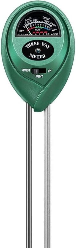 Bodentester, 3-in-1-Pflanzenfeuchtigkeitsmesser, Licht- und pH-Tester für Haus, Garten, Rasen, Bauernhof, drinnen und dr...