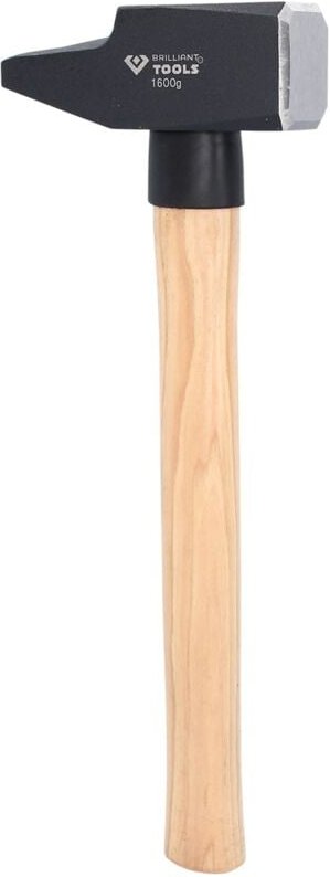 Brilliant Tools - Schlosserhammer mit Hickory-Stiel, 1600 g, französische Form