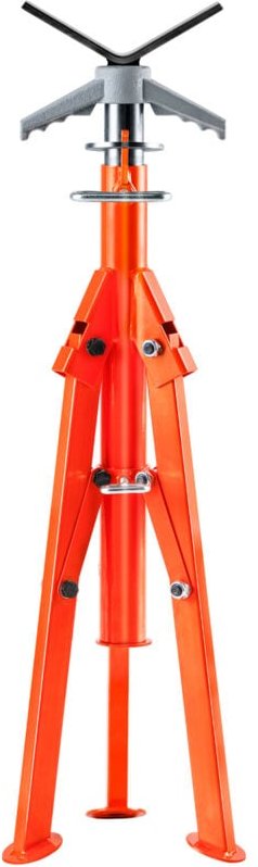 Mophorn - Heavy Duty Rohrständer – 2500 Pfund Tragkraft, 27,2'-52' einstellbare Höhe, V-Kopf, 45 Stahl, zusammenklappbar...