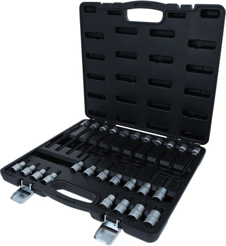 Ks Tools 1/2 Bit-Stecknuss-Satz für Vielzahn (XZN)-Schrauben, 26-tlg