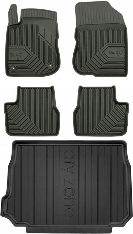 SET 77 Fußmatten und Fußmatten Peugeot 2008 1 2013-2019