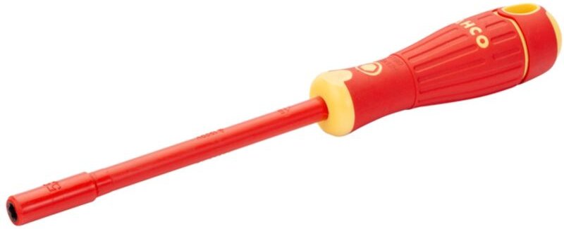 Bahco Nach VDE isolierter BahcoFit-Sechskant-Steckschlüssel mit Mehrkomponentengriff, 7 x 125 mm