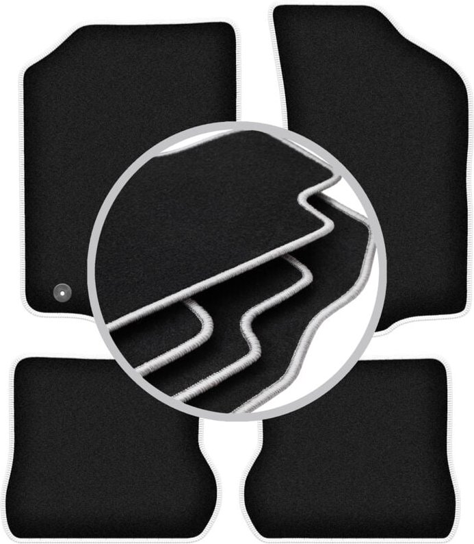 CARLUX-SILVER Autofußmatten für: Volkswagen Scirocco II Coupé (1981-1992)