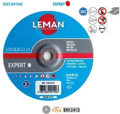 Thumbnail - Metall-Trennscheibe Expert ø 125 Bohrung 22,23 St. 2,5mm flach F41