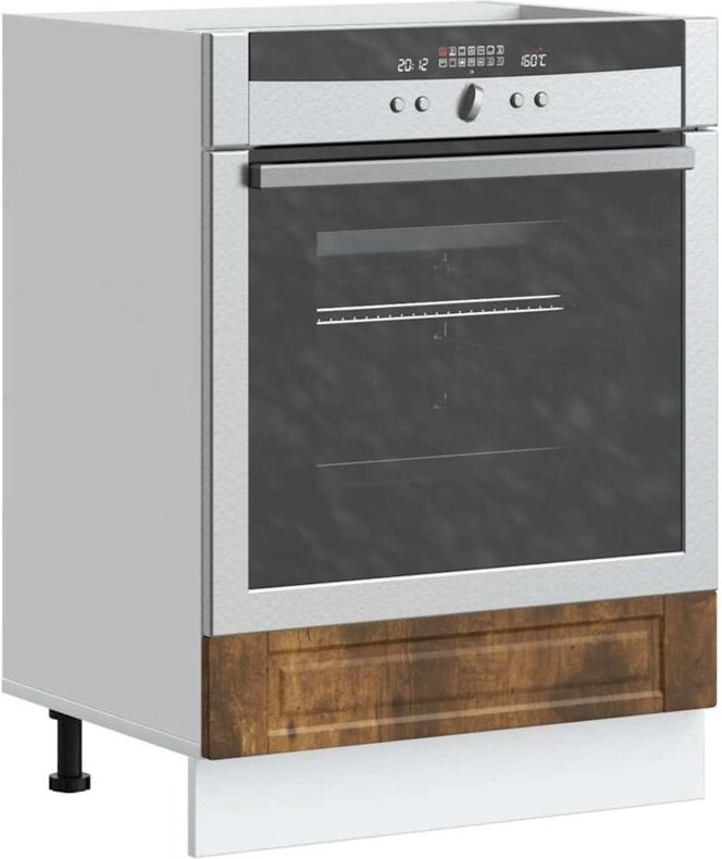 Herdumbauschrank Porto Räuchereiche Holzwerkstoff Vidaxl