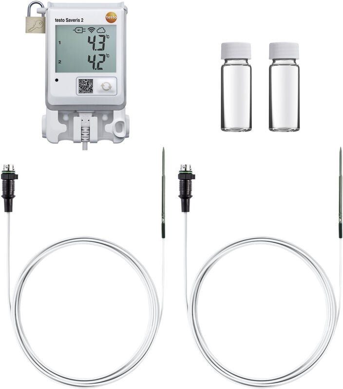 0572 2103 Saveris 2- T2 Datenlogger-Fühler kalibriert (iso) Messgröße Temperatur -30 bis +150 - Testo