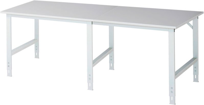 Arbeitstisch Tom höhenverstellbar, B2500xT1000xH760-1080mm, M-Platte-22mm - RAU