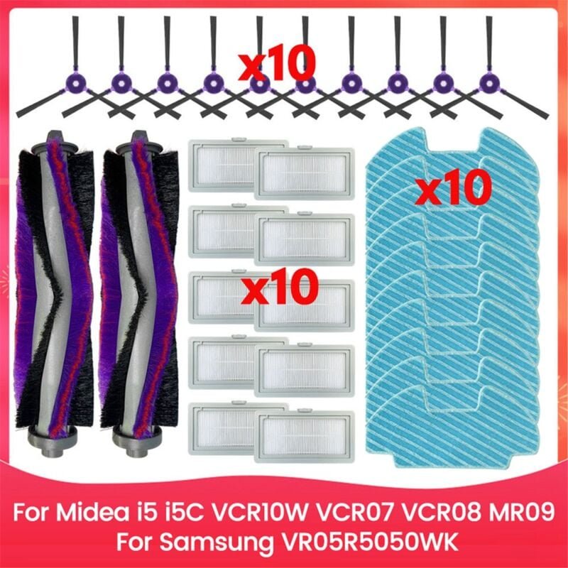 Für I5/VR05R5050WK Haupt-/Seitenbürsten- und Hepa-Filter-Kit