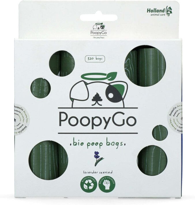 Poopygo umweltfreundlich 120 stuck 8 x 15 beutel mit lavendelduft