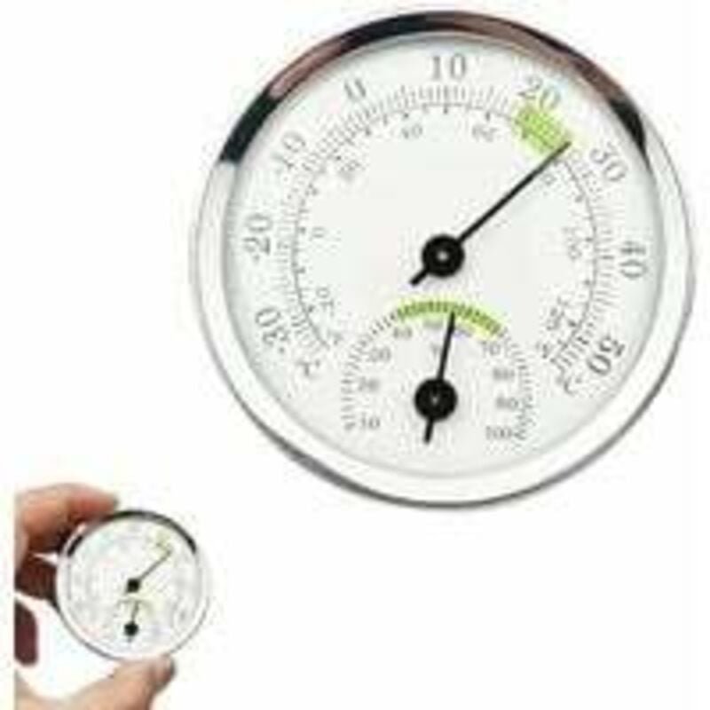 Thumbnail - Thermometer-Hygrometer, analoges Außenthermometer, kabelloses Wandthermometer und Hygrometer für den Innen- und Außenber...