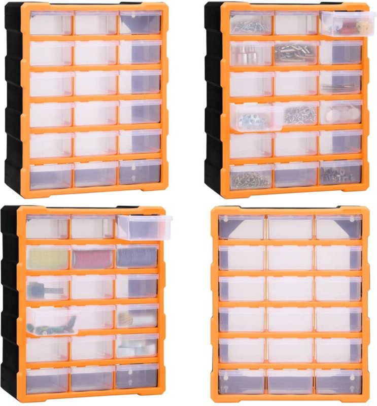 Multi-Schubladen-Organizer 18 Schubladen 38x16x47 cm - Multi-Schubladen-Organizer - Werkzeug-Organizer - Home & Living -...