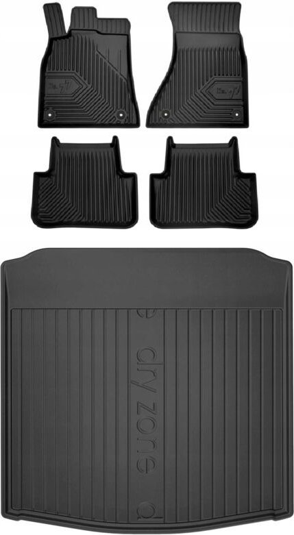 SET 77 Gummimatten und Fußmatten AUDI A4 B8 Kombi 2008-2015