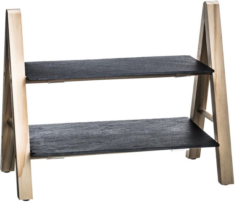 Secret De Gourmet - Etagere aus Schiefer l. 28 x l. 4 x h. 18 cm schiefer