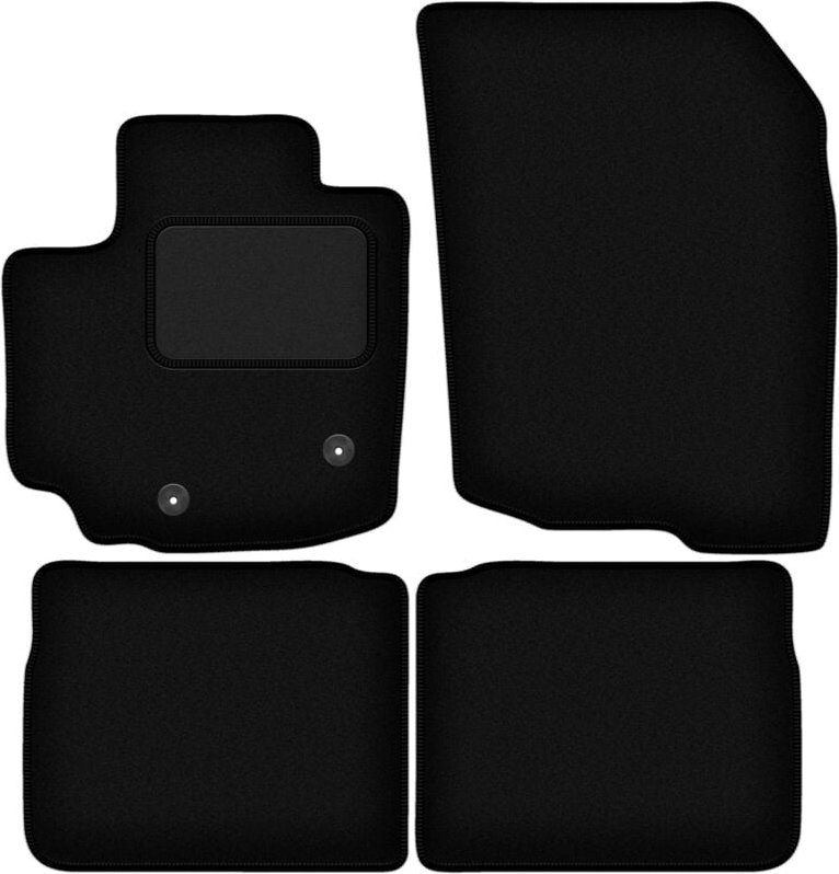 Schwarze Velours-Fußmatten für: Suzuki S-Cross Hybrid SUV (2020-)