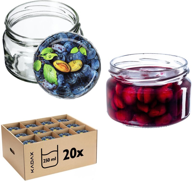 Glas Klara 250ml fi82 TO-250/1 Paket 20 Stück - Kadax