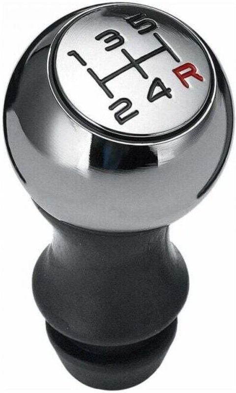 Perilla de cambio de marchas de aluminio de 5 velocidades para 307, 207, 406, 408 y 308VTS, color plateado.