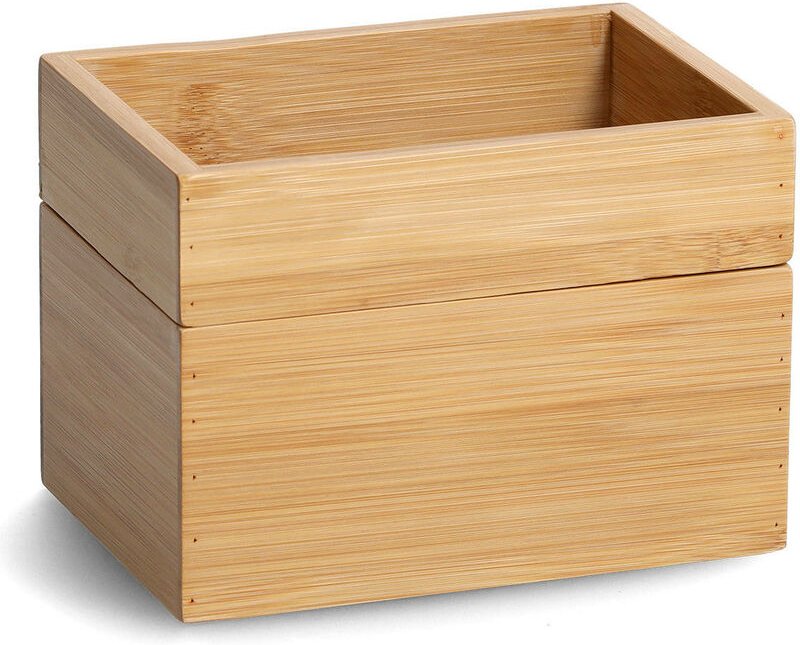 Kosmetik-Organizer, Bambus, 2er-Set, 17 x 12 x 12 cm Zeller