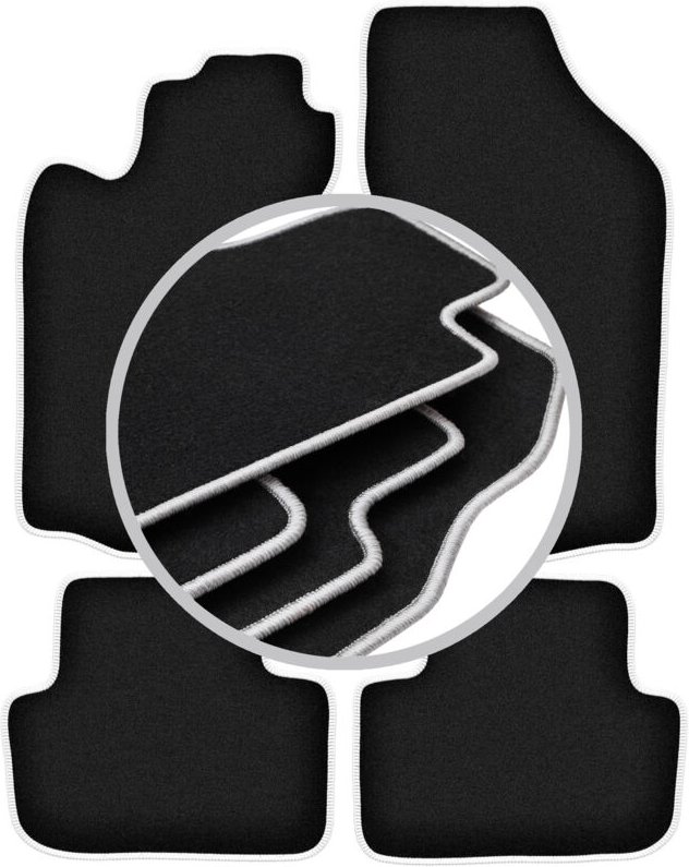 CARLUX-SILVER Autofußmatten für: Alfa Romeo GT Coupé (2003-2010)