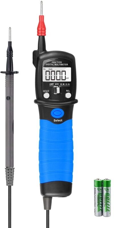 Beijiyi - Digitalmultimeter, Spannungsprüfer vom Stifttyp mit LCD-Display, hochpräzise 6000 Zählwerte zur Messung von