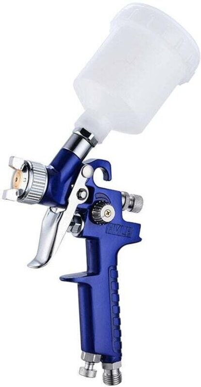 HVLP 1,0mm Farbspritzpistole Spritzpistole Lackierpistole mit Tank Airbrush Airbrush Kit
