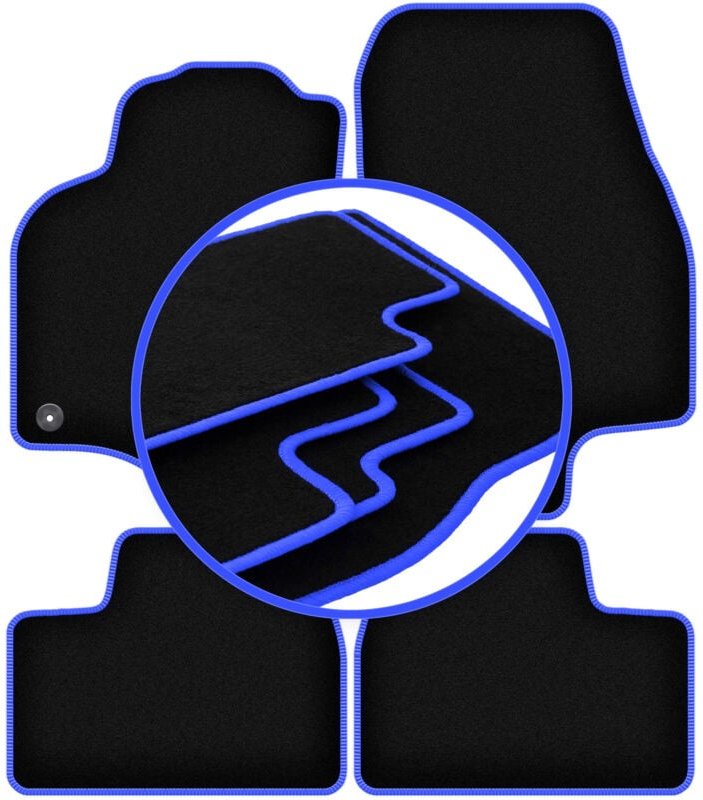 CARLUX-BLUE Autofußmatten für: Opel Astra G Cabrio, Coupé, Bertone (1998-2009)