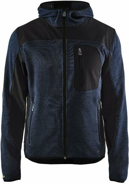 BLAKLADER Strickjacke mit Kapuze T.XL - DUNKELMARINE/SCHWARZ - 493021178699-XL