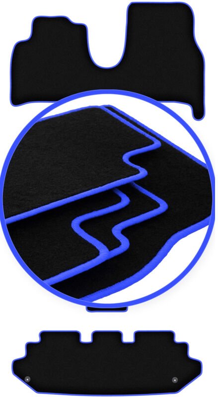 CARLUX-BLUE Autofußmatten für: Citroen C8 7-Sitzer (2002-2014)