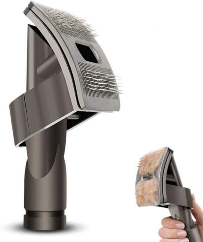 Hundebürste für Dyson V6 V7 V8 V10 V11, Bürste mit mittleren/langen Borsten für kleine Haustiere, Verwendung mit Adapter...