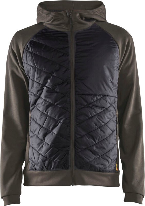 Hybrider Arbeitssweat 3463 - Khaki/Schwarz S