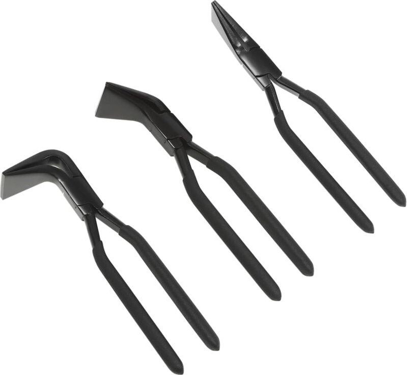 Hochwertiges Spenglerwerkzeug Spenglerzangen, Abkantzangen Set,Abkantzange Falzzangen Satz Blechbiegezange 3 Stück gerad...