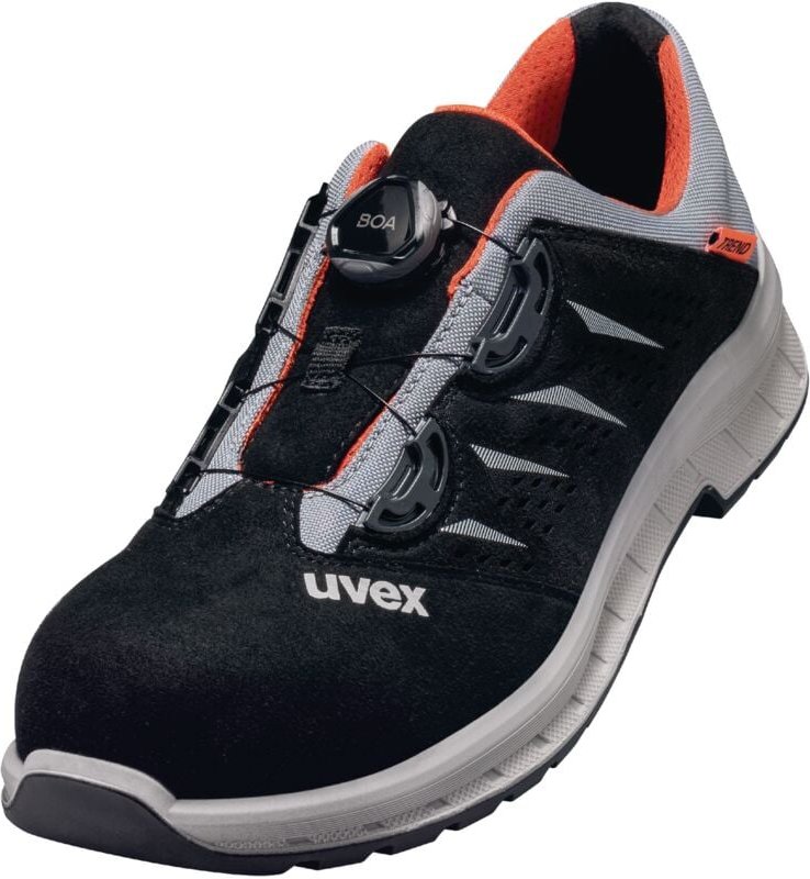 Uvex - 6908 6908244 Sicherheitshalbschuh S1P Schuhgröße (eu): 44 Schwarz/Rot 1 Paar